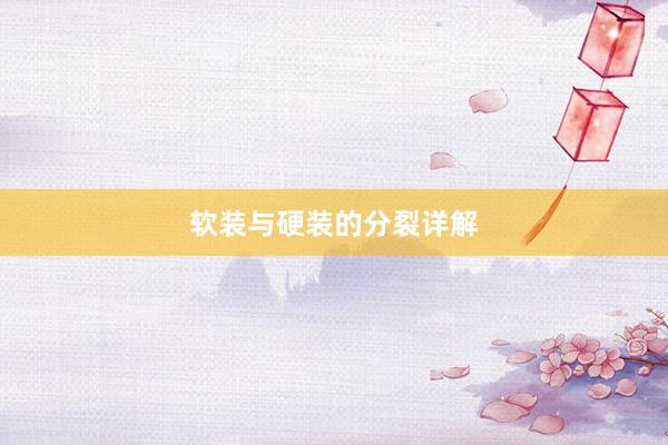 软装与硬装的分裂详解